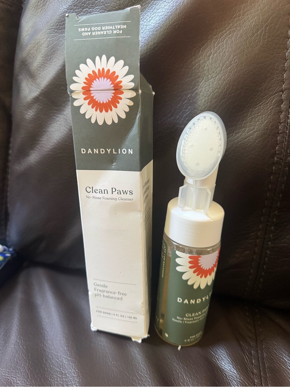 DANDYLION Clean Paws No-Rinse Foaming Cleanser - Green & White